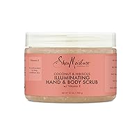 Body Scrub for Dull Skin Illuminating Coconut and Hibiscus Cruelty-Free Skin Care 12 oz