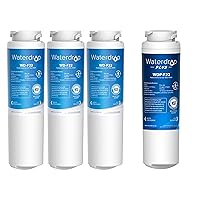 Waterdrop MSWF Refrigerator Water Filter, Replacement for GE® MSWF, 101820A, 101821B, RWF1500A, Pack of 4