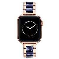 Anne Klein Fashion Resin Bracelet for Apple Watch, Secure, Adjustable, Apple Watch Replacement Band, Fits Most Wrists