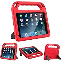 LEDNICEKER Kids Case for iPad Mini 1/2/3/4/5 7.9-inch, Light Weight Shockproof Handle Kickstand Cover for iPad Mini 5th/4th/3rd/2nd/1st Generation, Red