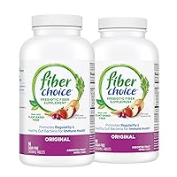 Fiber Choice Daily Prebiotic Fiber Chewable Tablets, Assorted Fruit, 90 Count (Pack of 2)