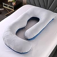 Full Body Pillow for Sleeping Comfortable and Crystal Fleece Easy to Clean Special Pillow for Pregnant Women (D)