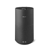 PHILIPS Air Purifier 1000 Series, Purifies Rooms up to 1.118 ft² (in 1h),149 CMF CADR,HEPA & Active Carbon Filter,AHAM and Energy Star Certified,99.99% allergen removal,Connected, AC1715/41, Dark Gray