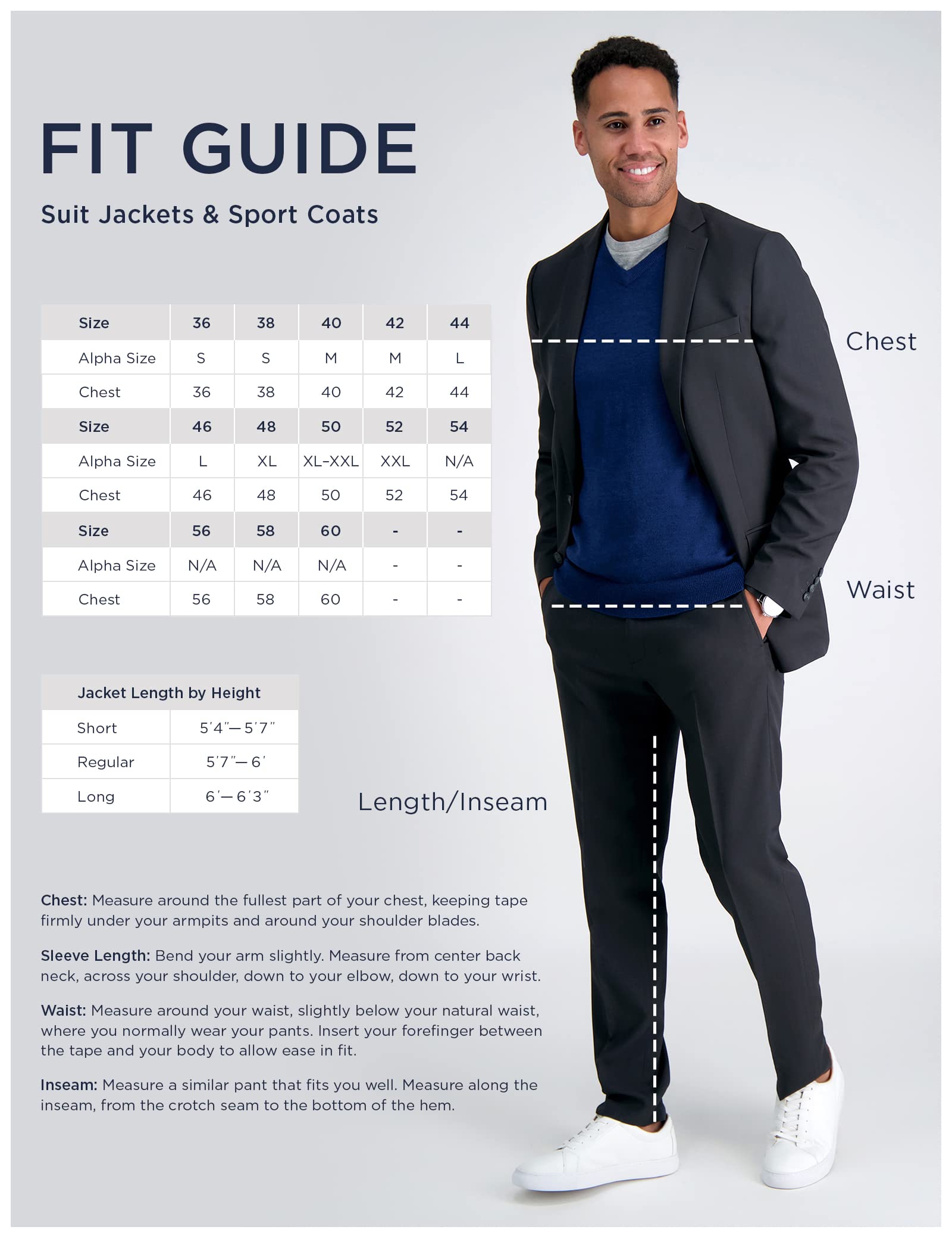 J.M. Haggar Men's Premium Stretch Classic Fit Subtle Pattern Suit Separates – Pants & Jackets