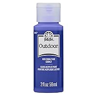 FolkArt Outdoor Acrylic Paint in Assorted Colors (2 Ounce), 1631 Cobalt