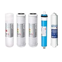 APEC FILTER-MAX90 US Made 90 GPD Complete Replacement Filter Set For ULTIMATE Series Reverse Osmosis Water Filter System (For Standard 1/4