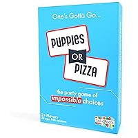 Puppies or Pizza? The Card Game of Impossible Choices | Family Games, Adult Games, Travel Games, Camping Games | Party Games for Adults & Kids Ages 8+