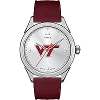 Timex Tribute Women's Collegiate Athena 40mm Watch - Virginia Tech Hokies with Silicone Strap