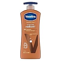 Intensive Care Body Lotion for Dry Skin Cocoa Radiant Lotion Made with Ultra-Hydrating Lipids and Pure Cocoa Butter for a Long-Lasting, Radiant Glow 20.3 oz
