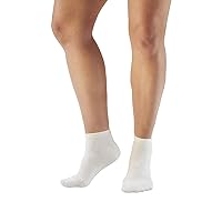 Ames Walker AW Style 140 Coolmax 20-30 mmHg Compression Anklet Socks Black Small