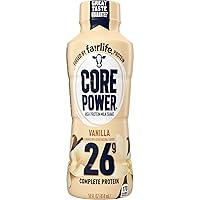 Fairlife Core Power 26g Protein Milk Shakes, Ready To Drink for Workout Recovery, Vanilla, 14 Fl Oz