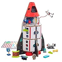 KidKraft Adventure Bound™: Space Shuttle Wooden Play Set with 10 Play Pieces, Astronaut, Robot and Space Rover, Gift for Ages 3+