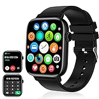 PJYUBVOR 1.90'' with Smart Watch(Answer/Make Calls),Smart Fitness Tracker Watches for Android/iOS Phones,Bluetooth Call and Text Message/Sleep Monitor/Heart Rate/Android Smartwatch for Women Men