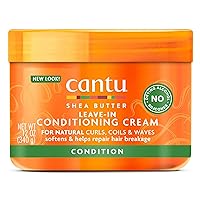 Leave in Conditioning Cream with Shea Butter for Natural Hair, 12 oz (Packaging May Vary)