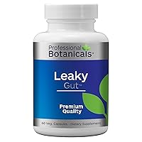 Gut Health Supplement, Leaky Gut Repair with L Glutamine, Zinc and Licorice Root Digestive Health Support – 60 Vegetarian Capsules