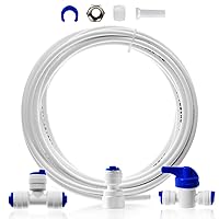 iSpring ICEK Ultra Safe Fridge Water Line Connection and Ice Maker Installation Kit for Reverse Osmosis RO Systems & Water Filters, 1/4