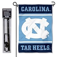 North Carolina Tar Heels Garden Flag with Stand Holder