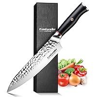 COKUMA Kitchen Knife, 3-Pcs Knife Set With Sheath, 8 Inch Chef Knife, 4.5  Inch Utility Knife, 4 Inch Paring Chef Knife, Stainless Steel, Black