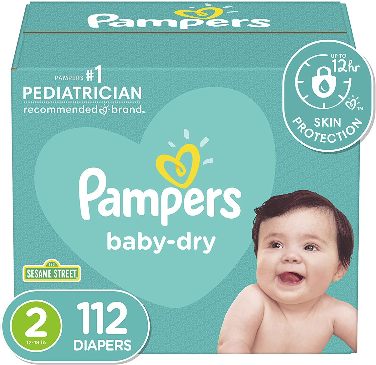 Pampers Baby Dry Diapers Size 2, 112 count - Disposable Diapers