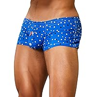 SEOBEAN Mens Sexy Low Rise Boxer Brief Underwear Dot Fit Trunks