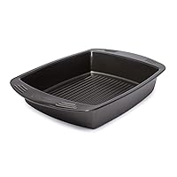 Ecolution Nonstick Roasting Pan, Carbon Steel with Premium Nonstick, Oven Safe to 450 F, Made without PFOA, Dishwasher Safe, 16-Inch x 12.75-Inch Interior, 21-Inch x 14-Inch Exterior