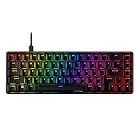 HyperX Alloy Origins 65 - Mechanical Gaming Keyboard – Compact 65% Form Factor - Linear Red Switch - Double Shot PBT Keycaps - RGB LED Backlit - NGENUITY Software Compatible,Black