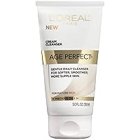L'Oreal Paris Skincare Age Perfect Cream Cleanser, Gentle Daily Cleanser for Softer and Smoother Skin, Makeup Remover, Face Wash for All Skin Types, 5 fl. oz