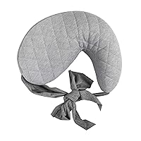 Anywhere Nursing Pillow Support, Soft Gray Heathered with Stretch Belt that Stores Small, Breastfeeding and Bottle-feeding Support at Home and for Travel, Plus Sized to Petite, Machine Washable