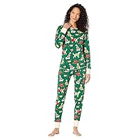 Women's Long Sleeve Printed Pajama Set