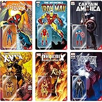 Marvel Comics Series 1 Pocket Cover, Regular 6 Piece Set, Non-Scale Figure
