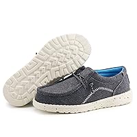 brooman Kids Loafers Boys Slip on Canvas Shoes Girls School Shoes
