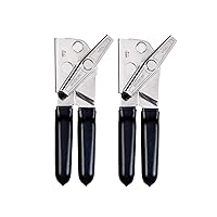 Deluxe Can Opener with Black Grips (Set of 2)