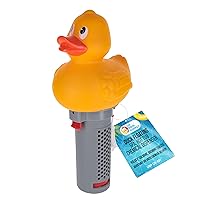U.S. Pool Supply Duck Floating Spa, Hot Tub & Small Pool Chlorine and Bromine Dispenser - Holds 1