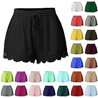 Shorts for Women Trendy Lace Plus Size Rope Tie Shorts Yoga Sport Pants Leggings Trousers Summer Workout Shorts cybermonday Deals
