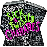 Wonder Forge Sick & Twisted Charades Party Game for Adults Age 18 & Up - 1,000 Outrageous, Salacious, Hilarious Words to act Out!