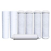 Watts Premier WP500024 Standard Annual Water Filter Replacement Kit, White, 7 Pack