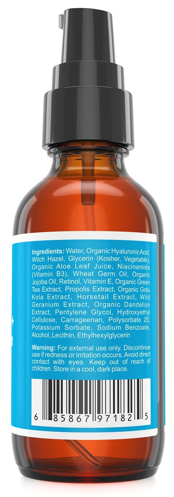 5% Niacinamide (Vitamin B3) + Retinol Serum - Ultimate Anti-Aging Wrinkle Reducing Treatment - Fights Acne Breakouts and Fades Blemishes & Spots - Reduces Pore Size & Tightens Skin - LARGE 2 oz bottle