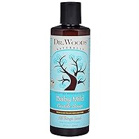 Dr. Woods Unscented Baby Mild Liquid Castile Soap with Organic Shea Butter, 8 Ounce