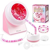 Tilhumt Bead Spinner, Gift for Girls, Clay Bead Spinner for Bracelets Making, Electric Bead Spinner with Needle and Thread for Jewelry Making, Necklaces, Waists, Easy and Funny (Patent Protection)