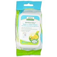 Aleva Naturals Bamboo Baby Tooth 'n' Gum Wipes - 30 Wipes