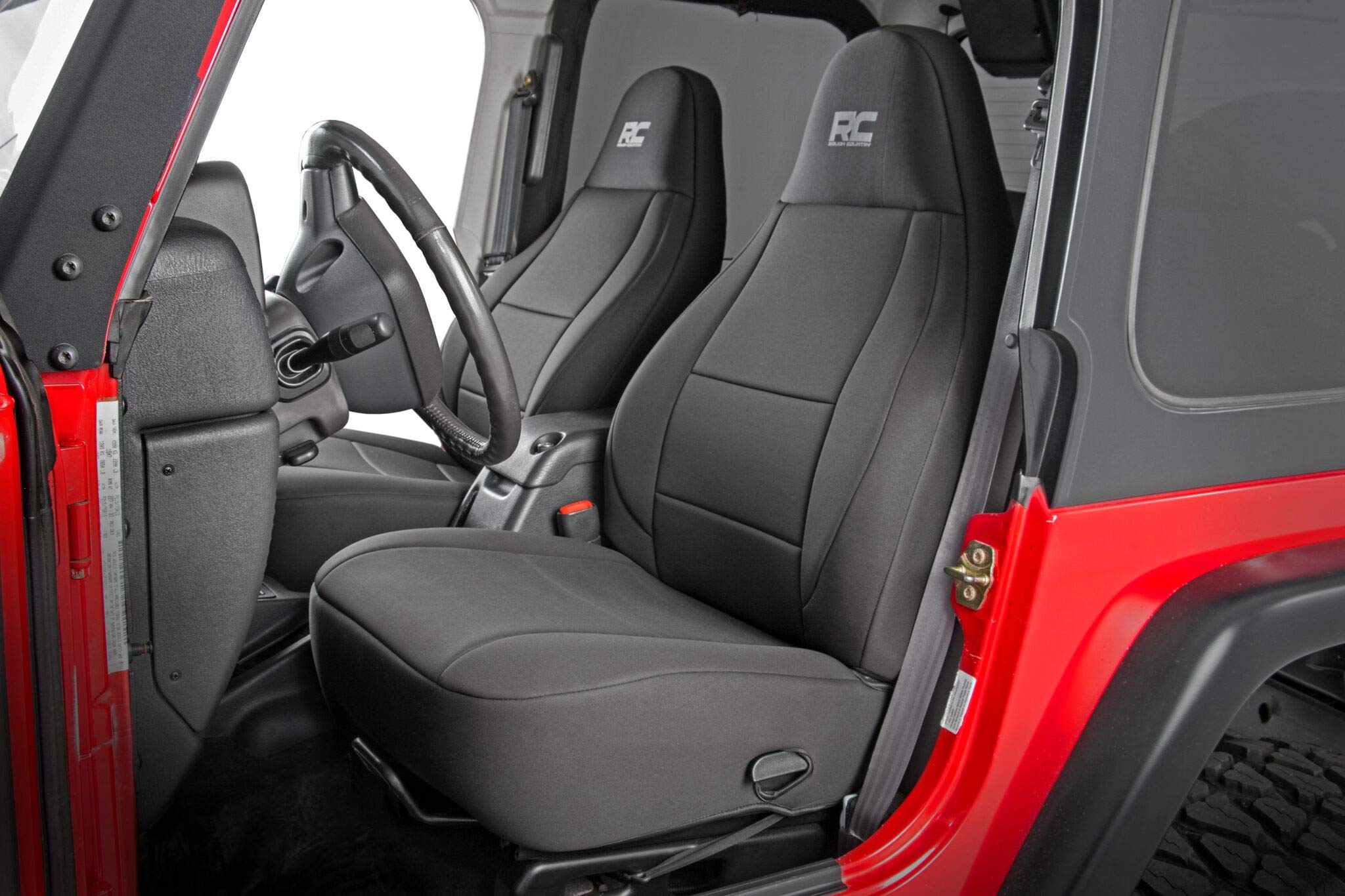 Mua Rough Country Neoprene Seat Covers Front/Rear Black Fits 1991-1995 [  Jeep ] Wrangler YJ Custom Fit Water Resistant 91009 trên Amazon Mỹ chính  hãng 2023 | Giaonhan247