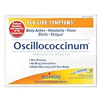Boiron Oscillococcinum for Flu-like Symptoms Pellets, 12 Count (2 Pack)