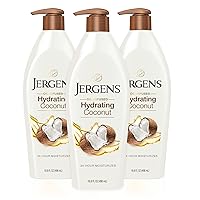 Jergens Hydrating Coconut Body Moisturizer, 16.8 Ounce (Pack of 3)