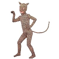 Boys and Girls Spandex Pretty Leopard Costume Kids Animal Bodysuit