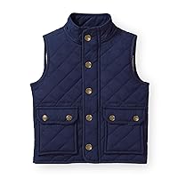 Hope and Henry Boys' Quilted Fleece Lined Zip-Up Vest
