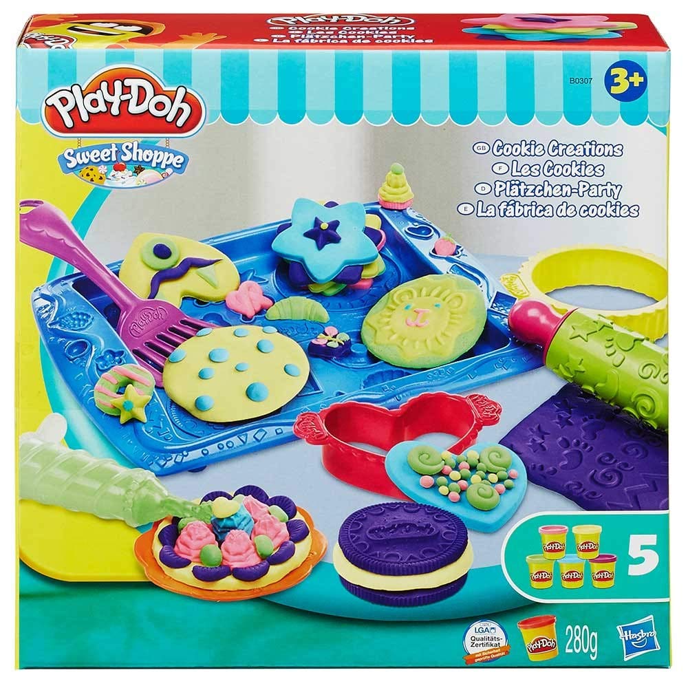 Play-Doh Kitchen Creations Cookie Creations Play Food Set for Kids 3 Years and Up with 5 Non-Toxic Play-Doh Colors (Amazon Exclusive)