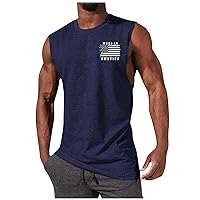 Mens Shirts Summer Sleeveless Beach Tank Tops Hawaiian Holiday Crew Neck Sweatshir Shirt Workout Gym Clothes