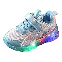 Boys Girls LED Light Up Sneakers Running Sport Shoes Lightweight Breathable Shoes for Toddler/Little Kid/Big Kid