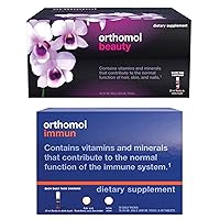 Orthomol Beauty Immun Vials, Hair, Skin,and Nail Health, Immune Support Supplement, 30-Day Supply
