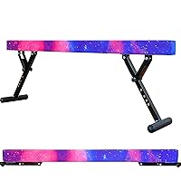 Adjustable Balance Beam 8 ft Gymnastic Beam Adjustable Height for Kids and Teenage of All Gymnastic Levels, Gymnastic Training Beam Gymnastic Equipment for Athlete Home and Gym Club Use